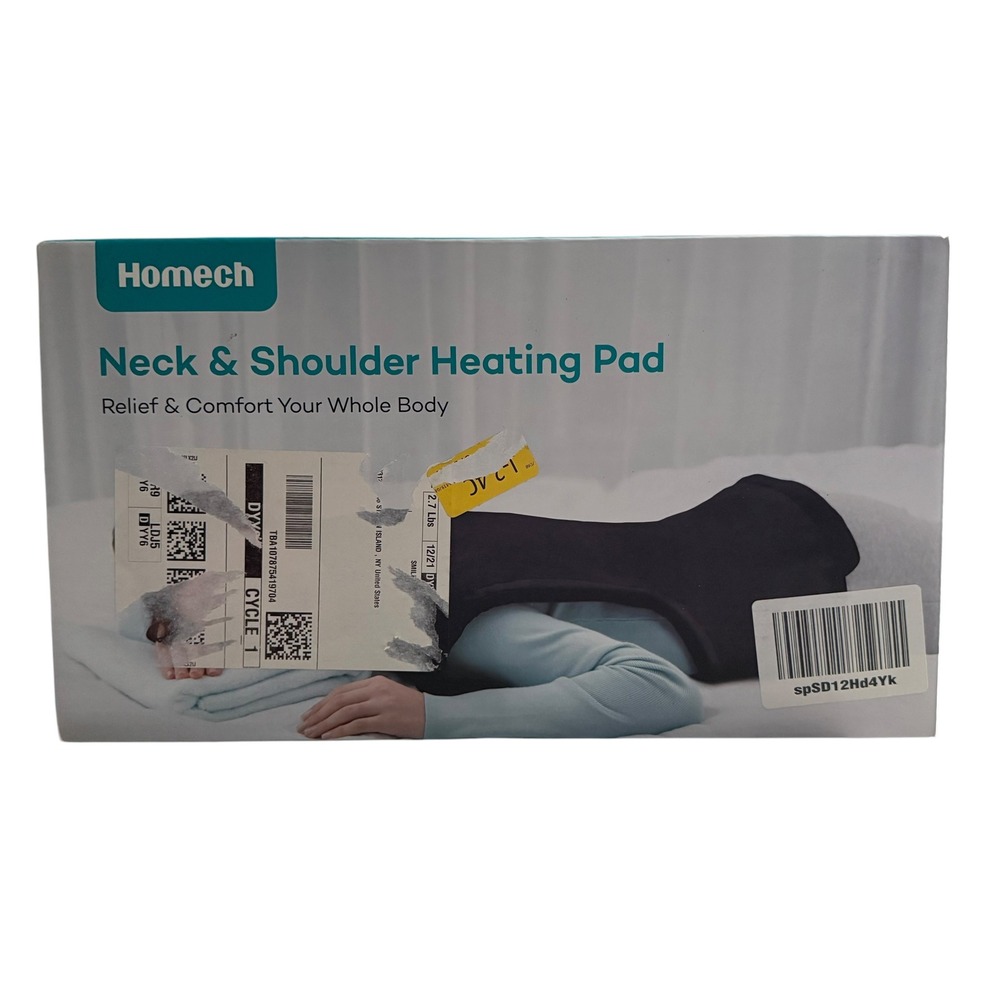 Homech Neck & Shoulder Heating Pad HM-BD005 Electric Heat Wrap Gray New